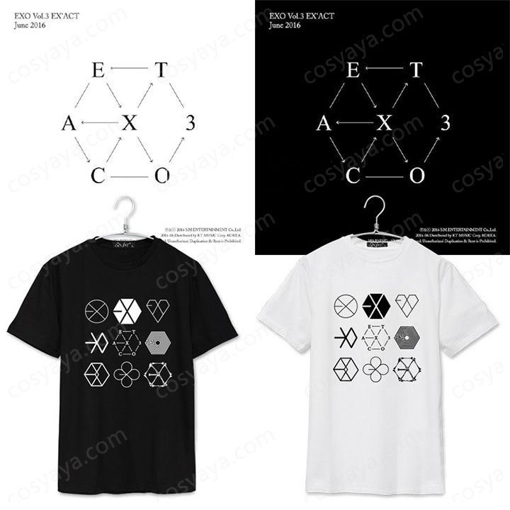EXO EXACTコンサート応援服Tシャツ