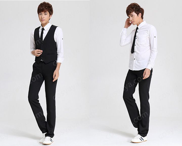 韓国男子スーツ風高校制服コスプレ衣装