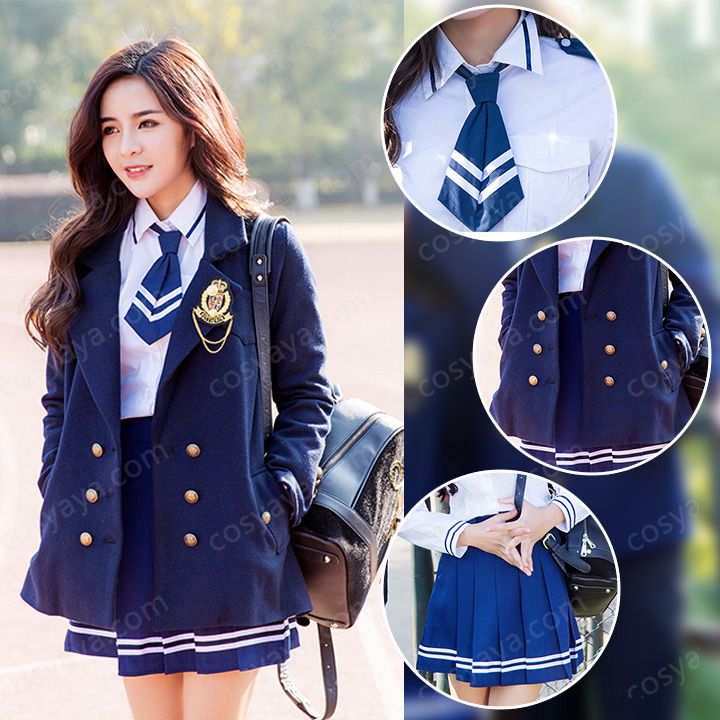 韓国女子学生制服衣装海軍風販売