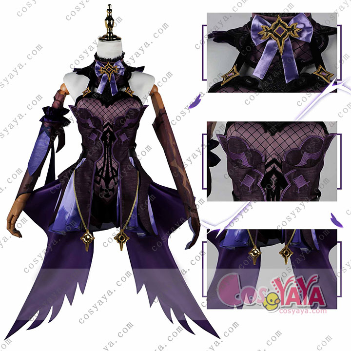 原神 げんしん 断罪の皇女 フィッシュル コスプレ衣装 豪華版 フルセット コスプレ衣装 Cosyaya通販