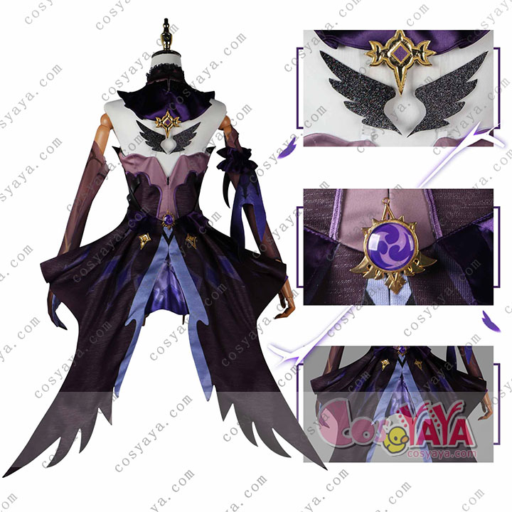 原神 げんしん 断罪の皇女 フィッシュル コスプレ衣装 豪華版 フルセット コスプレ衣装 Cosyaya通販