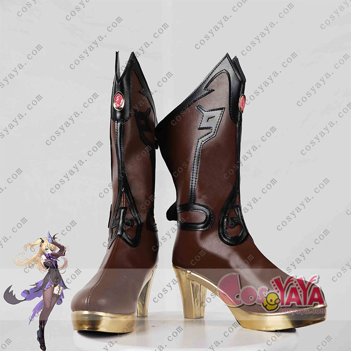 原神げんしん genshin フィッシュル（エミ）断罪の皇女 オズ 極夜の真夢コスプレシューズ