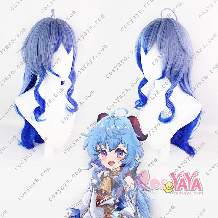 原神Genshin 甘雨 ウィッグ ゲーム キャラクター コスプレウィッグ