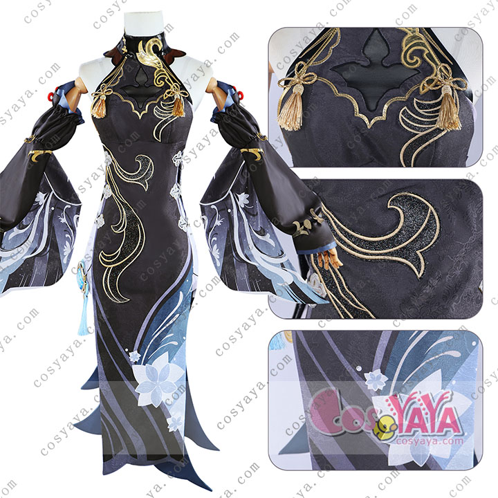 原神 Genshin 璃月 申鶴-「冷花幽露」 新コスチューム コスプレ衣装 Cosyaya通販
