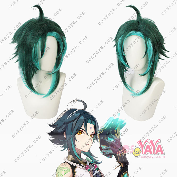 原神げんしん ANTAコラボ 魈 コスプレウィッグ