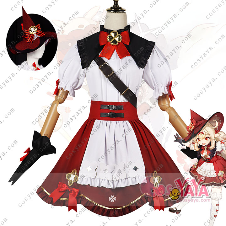 原神げんしんコスプレスターキャンドル魔女クレー Klee新しいスキン 女性