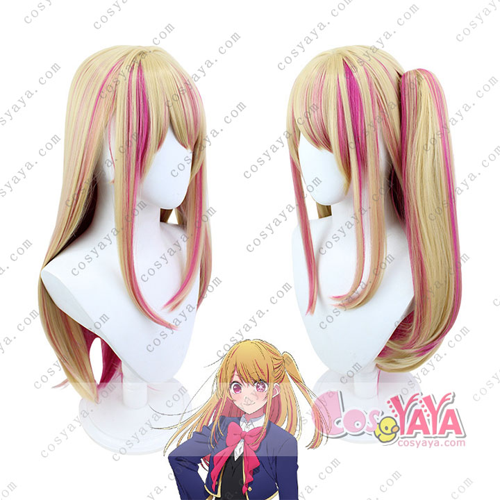 推しの子 星野瑠美衣 コスプレウィッグ，推しの子 星野瑠美衣-ほしの るびい-ルビー コスプレウィッグ，推しの子 星野 ルビー ウィッグ コスプレ 耐熱ウィッグ Cosyaya通販