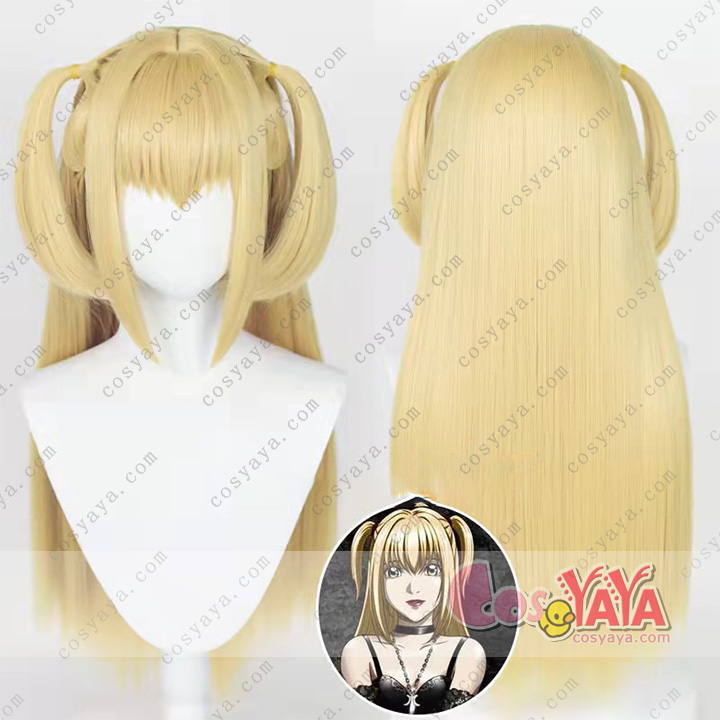デスノート DEATH NOTE 弥海砂 弥ミサ あまねみさ コスプレウィグ ウィッグ 金色のツインテールロングヘア