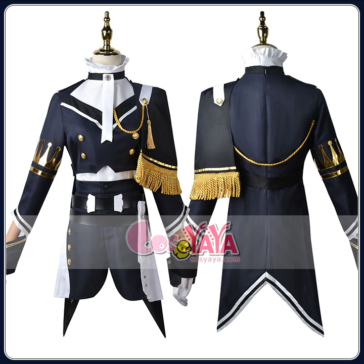 初音ミク 軍服 コスプレ衣装 はつね みく 王冠を配するステージ服 cosplay コスプレ プロジェクトセカイ カラフルステージ  Cosyaya通販