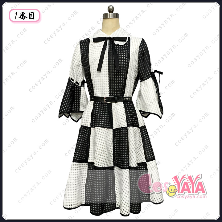 乃木坂46白黒チェックワンピース