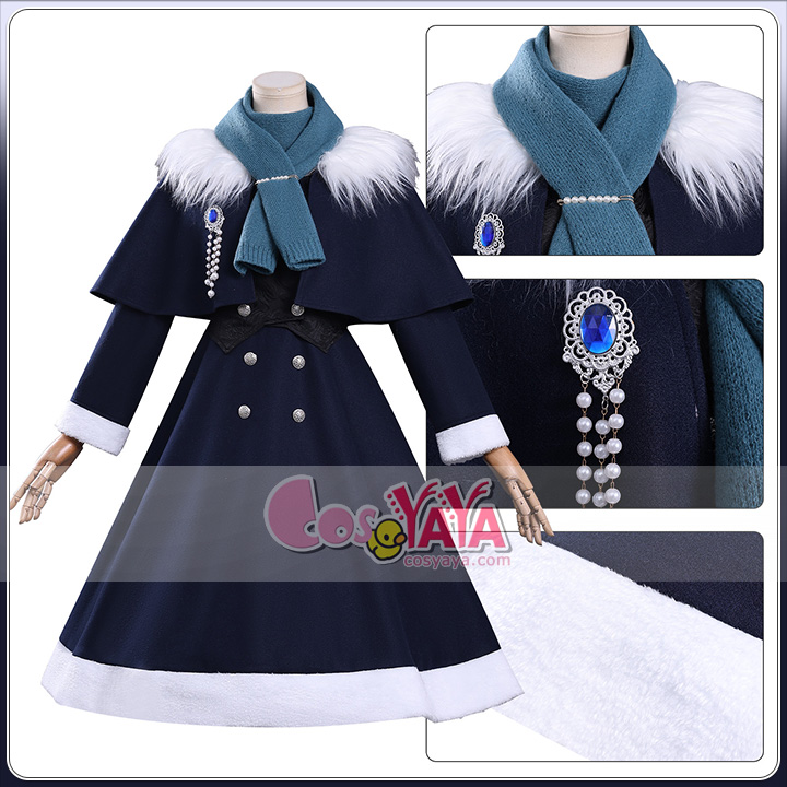 毛皮付きマント コスプレ