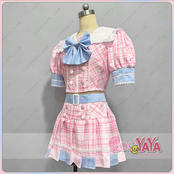 iLiFE ピンクチェックスカートセット オーダー対応