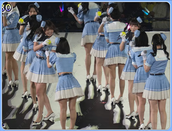 ≒JOY 淡いブルー ホワイト 衣装 再現