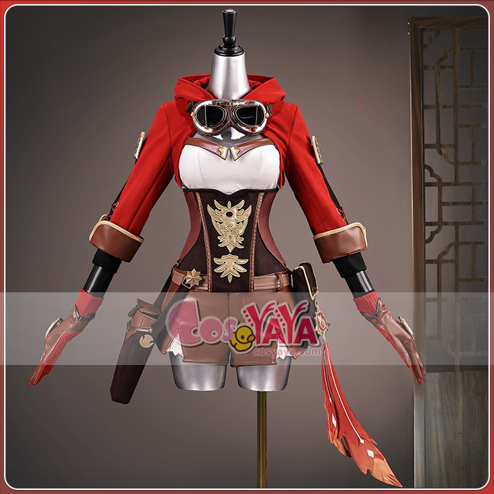 Genshin Impact Amber Christmas cosplay costume