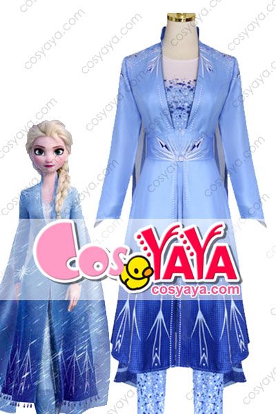アナと雪の女王2 エルサ コスプレ衣装 安価 アナ雪2 仮装 送料無料