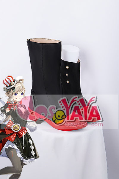 原神 げんしん × KFCコラボ リネット-Lynette コスプレ用靴-ブーツ