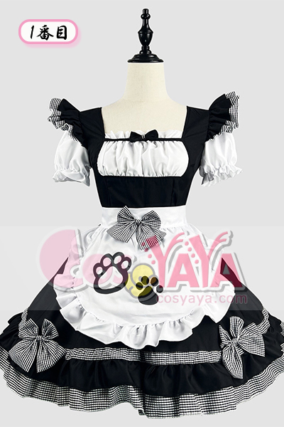 猫耳付き和風メイド服