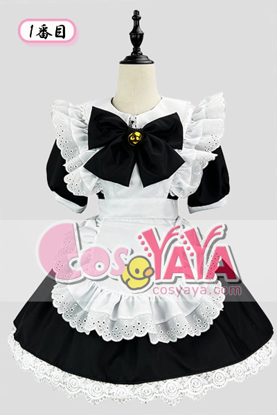 日系ロリータ バニーメイドドレス ふんわりワンピース コスプレ衣装