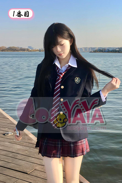 JK制服 秋冬 ブラック ブレザー セット 学院風 ウエストシェイプ 制服 コスチューム 学生風
