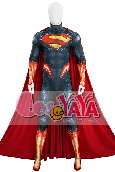 スーパーマン つなぎ服 コスプレ衣装 